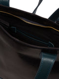Conkca Little Patience blue leather tote bag - British product
