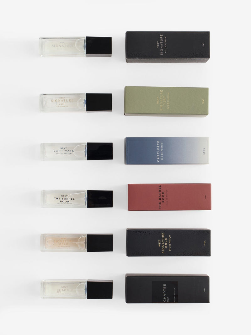 6 x 10ml men's eau de parfum sample set (British brand)
