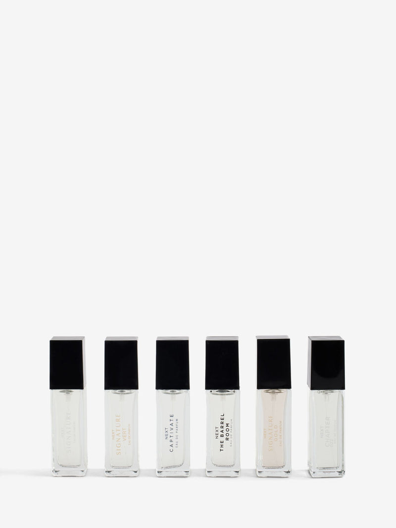 6 x 10ml men's eau de parfum sample set (British brand)