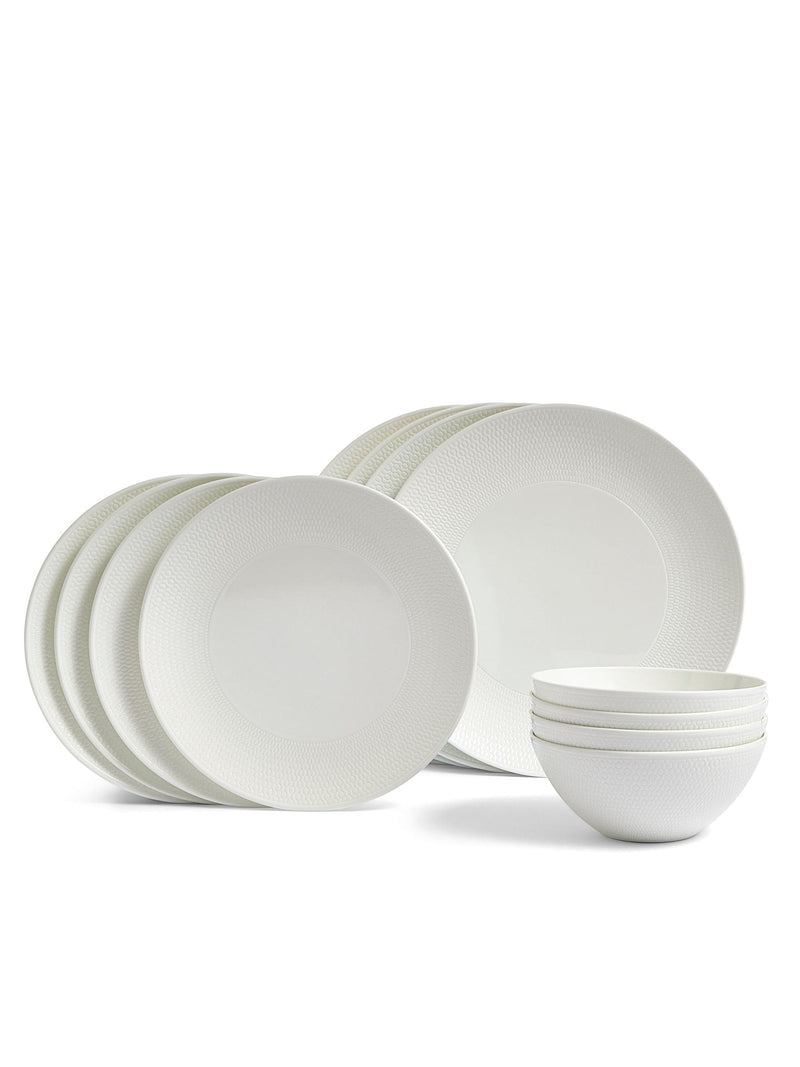 Wedgwood White Gio 12-piece dinner set (British brand)