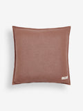N. Premium floral woodblock cushion in natural colour 59x59cm, UK version