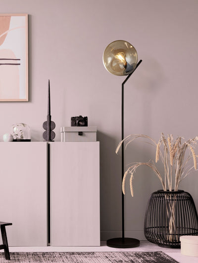 Next Searchlight Black Terra Floor Lamp- Buy online at McGrocer