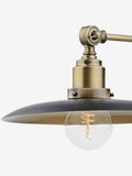 Dar Lighting Hannover wall bracket in black and brass - British product