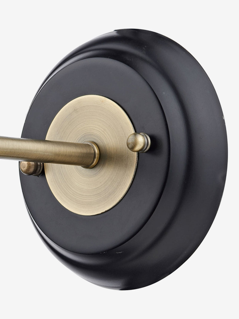 Dar Lighting Hannover wall bracket in black and brass - British product