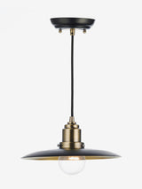 Next Dar Lighting Black Hannover 1 Light Pendant Ceiling Light 28cm- Buy online at McGrocer
