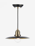 Dar Lighting Black Hannover pendant ceiling light 28cm, imported from the UK