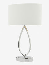 Next Dar Lighting Chrome Wyatt Touch Table Lamp- Buy online at McGrocer