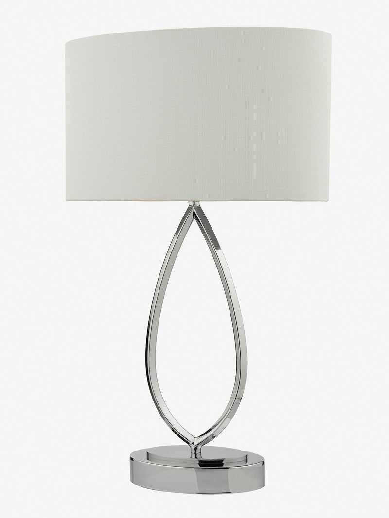 Dar Lighting Wyatt touch table lamp chrome - British product