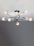 Dar Lighting Seattle semi flush ceiling light 8 light 60cm - British product