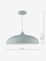 Next Dar Lighting Kaelan Grey 1 Light Pendant Ceiling Light- Buy online at McGrocer