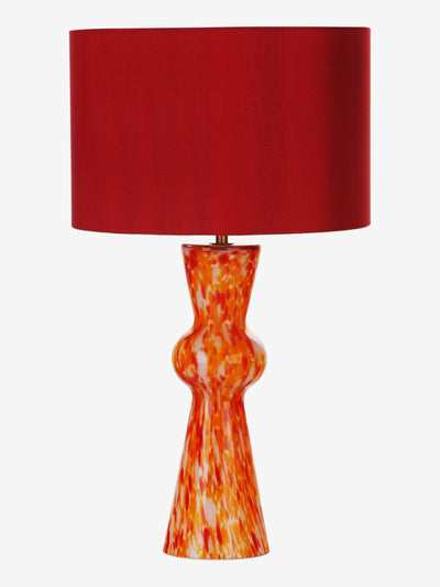 Next Dar Lighting Rheneas Red ConfettiGlass Table Lamp- Buy online at McGrocer