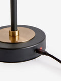 Hudson black rechargeable table lamp 40cm - British product