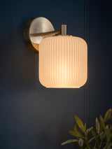 Next Brass Ryker Mains Operated Wall Light- Buy online at McGrocer