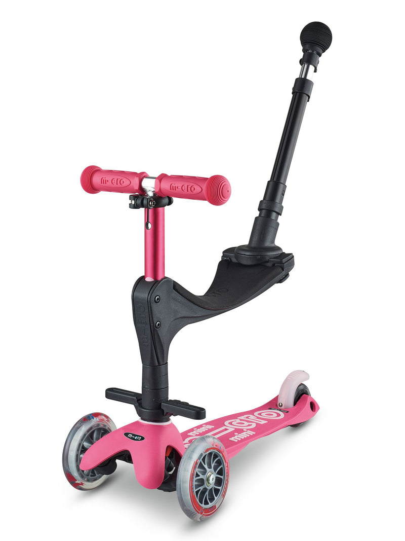 Micro Scooters pink mini ride-on scooter 3-in-1 - British product