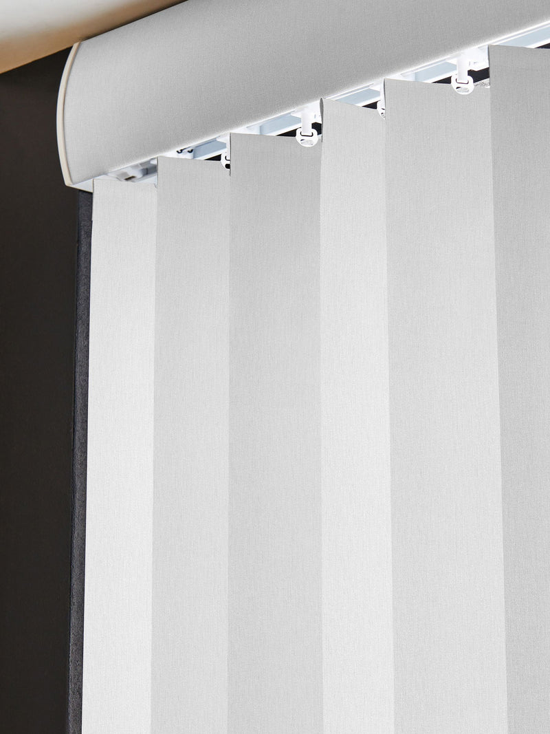 Sether white blackout vertical blinds made to measure, UK version