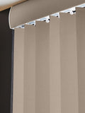 Natural Ram blackout vertical blind made to measure, UK version