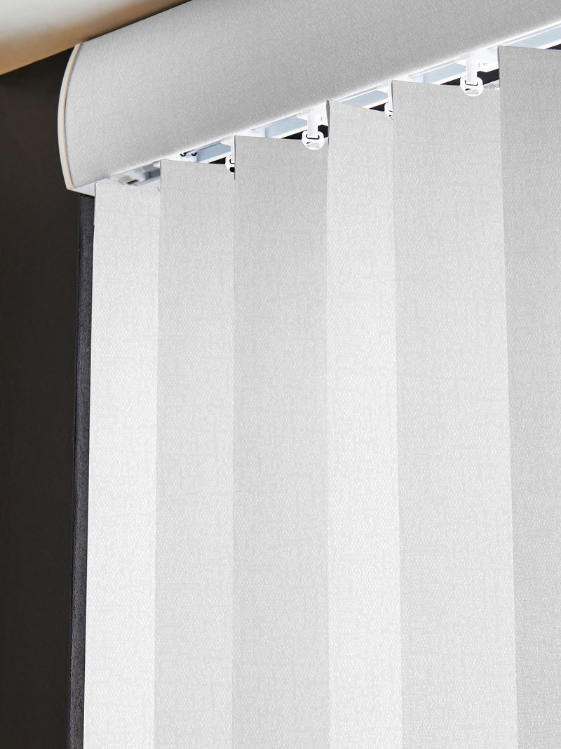 Urabi cream blackout vertical blind made to measure (British brand)
