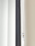 Bel white blackout vertical blind, UK version