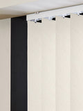 Krug cream made to measure vertical blinds, imported from the UK