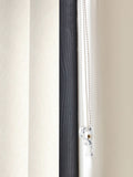 Krug cream made to measure vertical blinds, imported from the UK