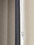 Natural Krug made to measure vertical blind (British brand)