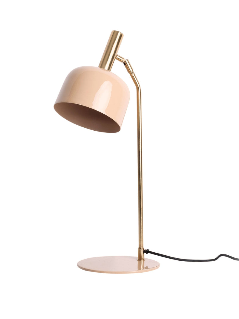 Leitmotiv enamel table lamp soft brown small size, imported from the UK