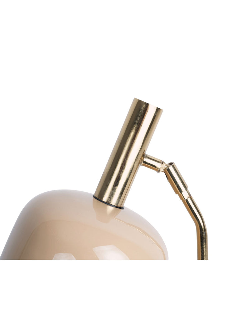 Leitmotiv enamel table lamp soft brown small size, imported from the UK