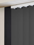 Leo black vertical blinds made to measure, UK version
