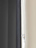 Leo black vertical blinds made to measure, UK version