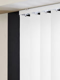 White Picce blackout vertical blinds made to measure - British product