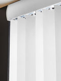White Picce blackout vertical blinds made to measure - British product