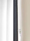 White Picce blackout vertical blinds made to measure - British product