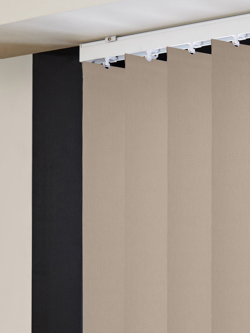 Natural Leo vertical blinds made to measure - British product