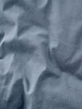 Blue Mid Cotton Rich Plain Duvet Cover and Pillowcase Set - British product
