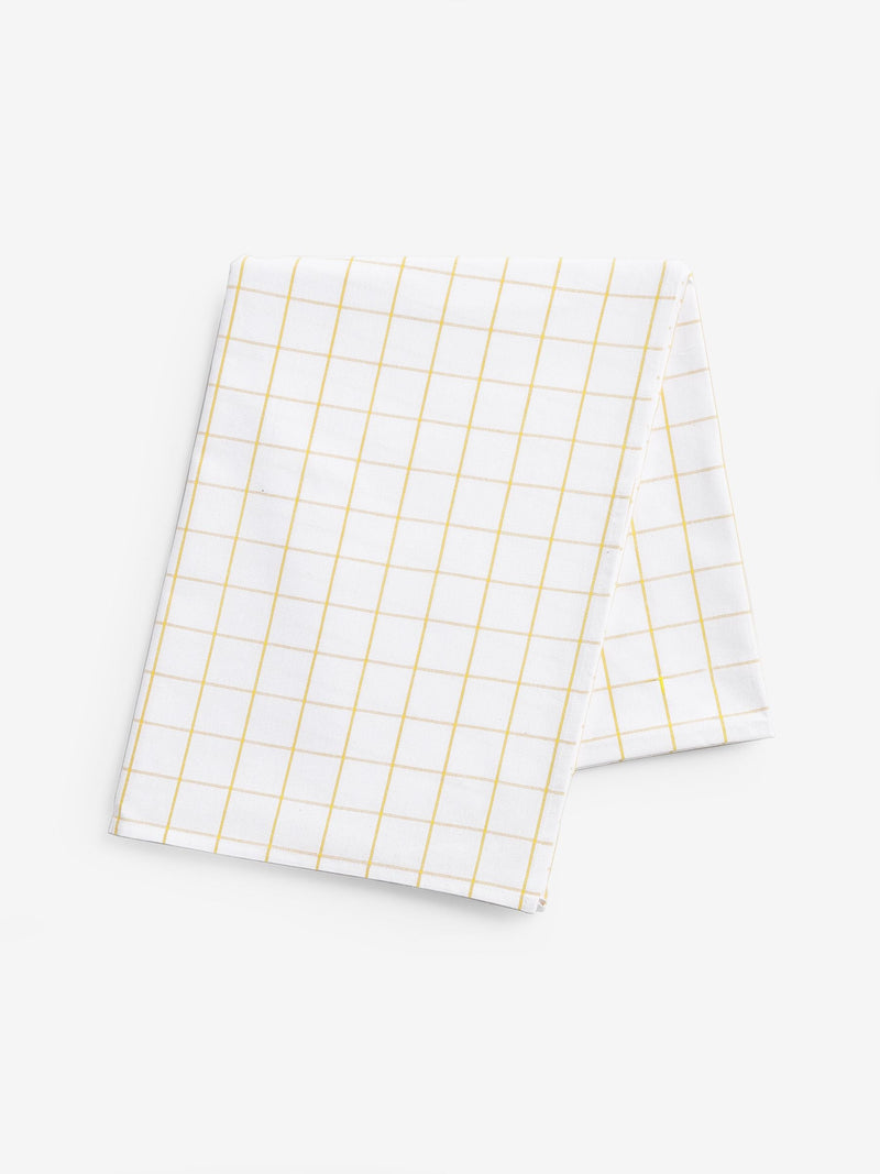 Nina Campbell Ochre Yellow Woven Check Table Cloth