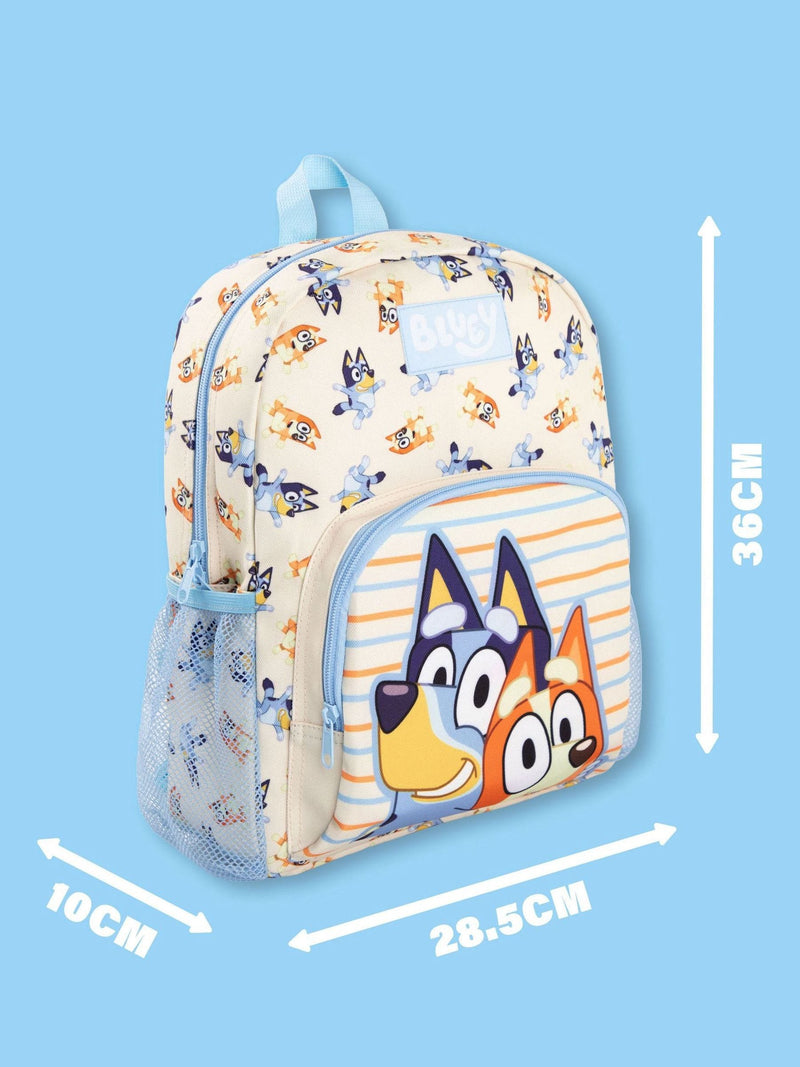 Vanilla Underground White Bluey kids backpack, imported from the UK