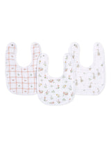 Next aden + anais Essentials Pink Country Floral Muslin Baby Snap Bibs 3 Pack- Buy online at McGrocer