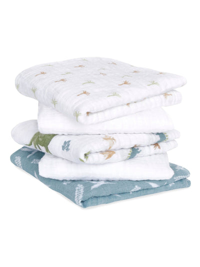 Next aden + anais Green Essentials Dino Jungle 100% Cotton Muslin Squares 5 Pack- Buy online at McGrocer