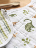 aden + anais baby burpy bib green essentials dino jungle 57cm (British brand)