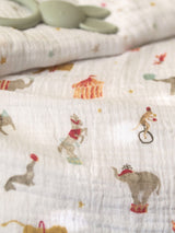 Next aden + anais White Essentials Elephant Circus Muslin Baby Blankets 2 Pack- Buy online at McGrocer