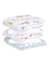 Next aden + anais White Essentials Elephant Circus 100% Cotton Muslin Squares 5 Pack- Buy online at McGrocer