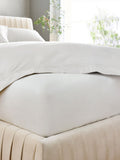 Ivory Collection Luxe 600 thread count cotton sateen extra deep fitted sheet, UK version