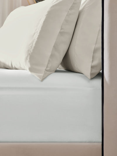 Next Ivory 300 Thread Count Luxe Cotton Extra Deep Fitted Sheet- Buy online at McGrocer