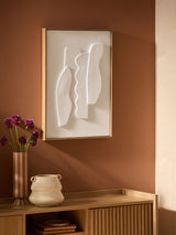 Next MADE.COM White Dixie Sculptural Wall Art 70x50x4cm- Buy online at McGrocer