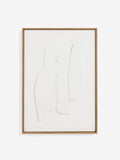 MADE.COM White Dixie sculptural wall art 70x50x4cm, imported from the UK