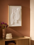 MADE.COM White Dixie sculptural wall art 70x50x4cm, imported from the UK