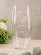 Next PMC Personalised March Birth Flower Bullet Vase- Buy online at McGrocer