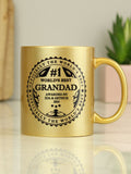 PMC Personalised Worlds Best Gold Mug, imported from the UK