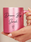 PMC Personalised Glitter Mug, imported from the UK