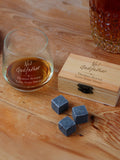 PMC personalised cooling stones and glass set - British product